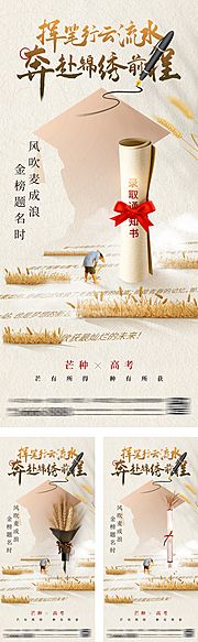 素材乐-芒种高考系列海报