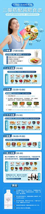 仙图网-减肥瘦身食谱长图