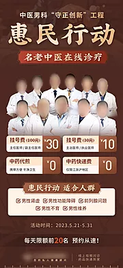 仙图网-中医男科守正创新工程惠民行动海报