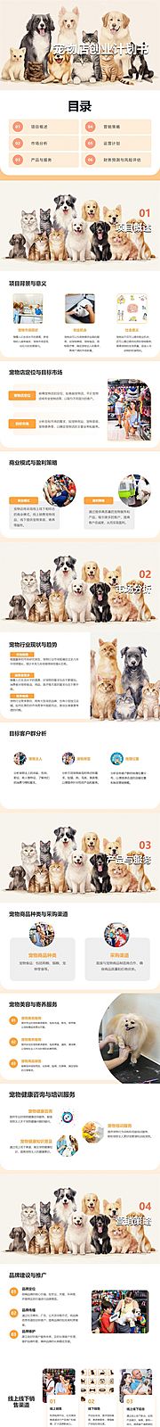 仙图网-宠物店创业计划书PPT