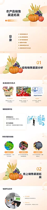 仙图网-农产品销售渠道拓展PPT