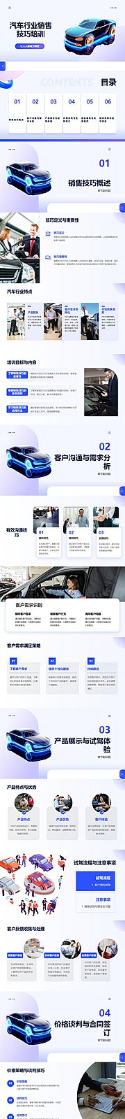 仙图网-汽车行业销售技巧培训PPT