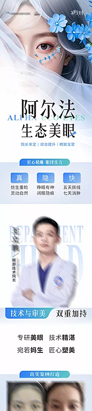 仙图网-阿尔法生态美眼案例医生海报