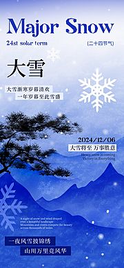 仙图网-大雪节气海报