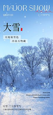 仙图网-大雪节气海报